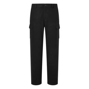 헤지스골프  블랙 남성 카고 포켓 테이퍼드 기모 팬츠(HUPA5D718BK)
