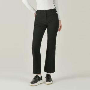 헤지스골프  블랙 여성 세미부츠컷 밴드 팬츠(HWPA5D716BK)