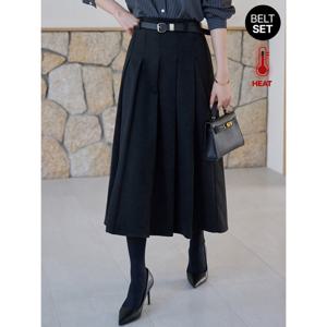 [모리스커밍홈]기모 플리츠 롱 스커트_M2511SK086D