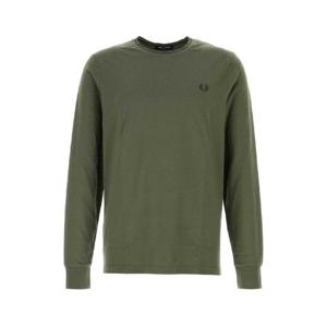 24FW 프레드페리 Army 그린 코튼 t 셔츠 M9602W49