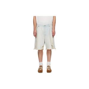 아크네 반바지 블루 루즈 핏 데님 쇼츠 251129M193003