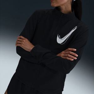 나이키바람막이 QQM HJ2229-010 나이키 스우시 드라이 핏 여성 자켓