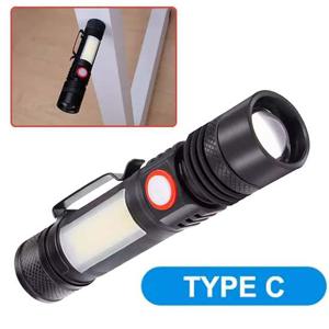 NEW C타입 충전식 LED 줌 서치 랜턴 손전등 후레쉬 손전등 후레쉬 LED손전등 LED후레쉬 휴대용후레쉬 줌라이트 LED랜턴 작업등 캠핑랜턴
