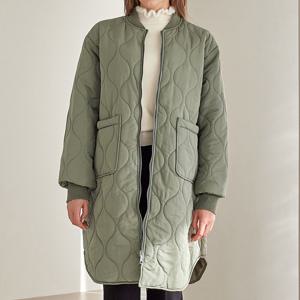 [모리스커밍홈] 노멀 깔깔이 누빔 롱 패딩 점퍼_M2311PD607D