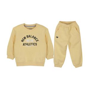뉴발란스키즈트레이닝세트 PQC NK9YFB422U-30 로고 포인트 기모 스웨트셋업