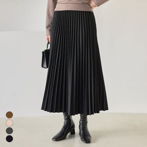 [모리스커밍홈] 도톰 플리츠 밴딩 스커트_M2512SK090D