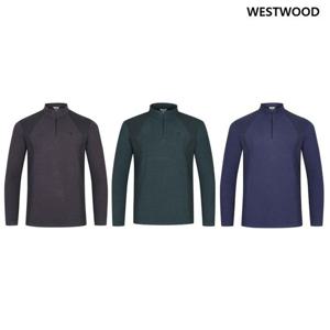 [웨스트우드] 남성 프린트 기모 집업 티셔츠 (3컬러) WO4MTTS343