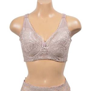 U사이즈 고급스러운 플라워레이스 패턴 풀컵 D컵 브라