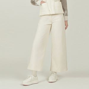 [헤지스골프]아이보리 여성 코듀로이 와이드 다운 팬츠(HWPA5D752IV)