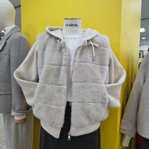 르피타 DP01 밍크배색  포그니후드점퍼 L254UJPC05