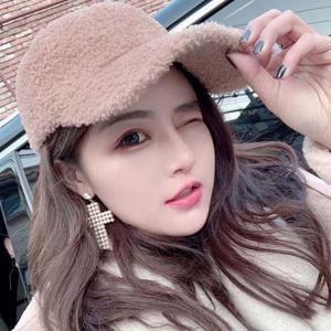 남여공용 겨울 양털 뽀글이 퍼 패션 캡모자 야구모자