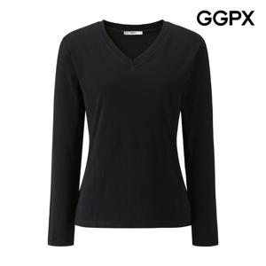 GGPX  V넥 데일리 티셔츠 GPBTS016F