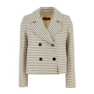 25 FW 막스마라 스튜디오 Assuan 스트라이프 더블브레스트 자켓 2516041081600