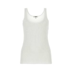 AGOLDE White stretch viscose tank top A7121B1416 WHT