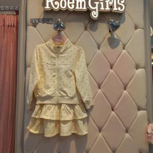 로엠걸즈 DP01 도트 레이스 집업 스커트세트 RGJM24W2P, RGWH25W4P