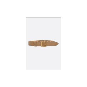FENDI 부드러운 가죽과 FF 원단으로 만든 양면 벨트 8C0686AUNMF1SNJ