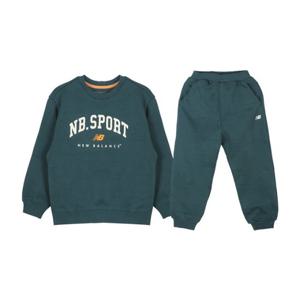 M 뉴발란스키즈트레이닝세트 HQK NK9YFB411U-BS 로고 포인트 기모 스웨트셋업