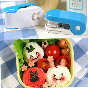 예쁜 도시락 펀치꾹 김 찡긋 만들기 토끼 블루 스타일