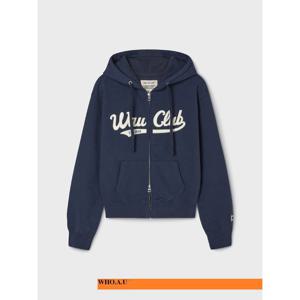 [후아유]W.A.U Patch Crop Hood Zip-up(NAVY)-WHMZG1111F