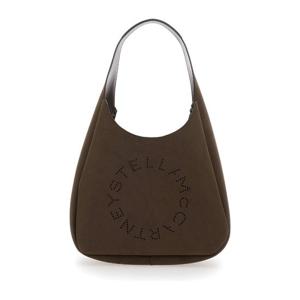 스텔라매카트니 엠보스드 로고 그레인 스웨이드 호보백 7B0102W
