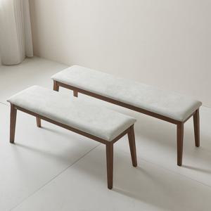 [착불] 더끌림 루나 고무나무 원목 2인용 벤치 IKLN03