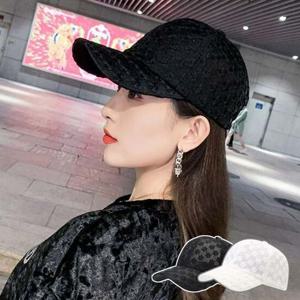 꽃자수 메쉬 야구 모자 여자 펀칭 볼캡