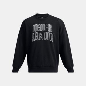 언더아머긴팔티 GQT 1386548-001 남성 UA 아이콘 헤비웨이트 테리 오버사이즈 크루