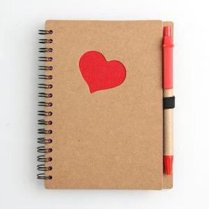 아트빌 하트 볼펜수첩(레드) 유선 미니노트