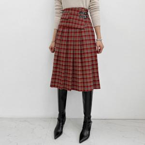 [금찌]금찌 보에 체크 스커트 SK3224