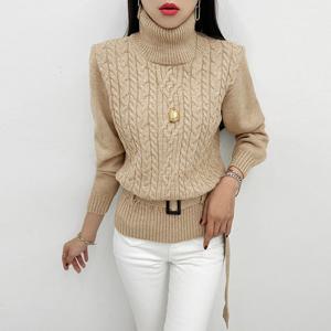 [금찌]금찌 엘리 꽈배기 폴라 니트 ST7893T