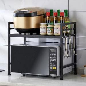 수납장 전자렌지 수납 다이 선반 주방 길이조절 공간활용 걸이