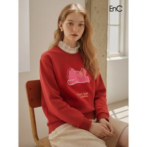 [이엔씨][ENC] 그래픽 절개 스웻티셔츠 (ENLW14V38B)