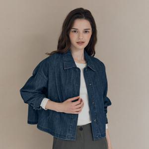 [올앤선드리]오버사이즈 크롭 데님 자켓 A5F7J151
