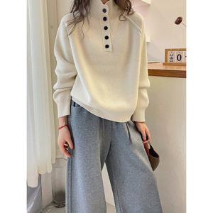 [예쎄](예쎄) 터틀넥 버튼포인트 골지 니트(S5WKN045A)