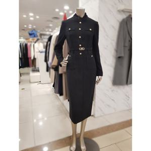 [미니멈]울 헤링본 레이스 넥 원피스 MYDAWO0460