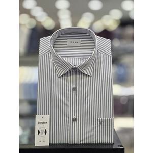 [예작][예작] 면TC 스판 스트라이프 일반핏셔츠 YJFSBR130GY (P0