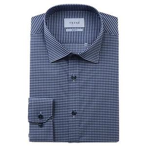 [예작]YJFSIS351_신축성 있는 스판 체크 슬림핏 긴소매