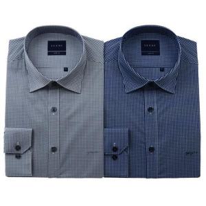 [예작]YJFSBS164_신축성 있는 스판 체크 슬림핏 긴소매