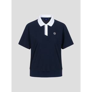 [빈폴골프][빈폴골프] 여성 허니콤 피케 반팔 티셔츠 - 네이비(B