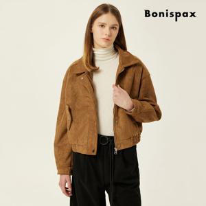 [보니스팍스(여성의류)]무드 스웨이드 집업 자켓 XPAJK004M0