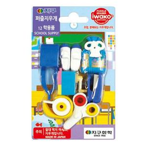지구화학 퍼즐 지우개 완구 (no.12 학용품)