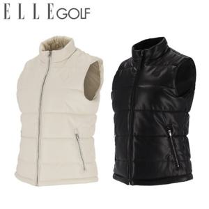 [엘르골프]여성 소프트 인조가죽 패딩 베스트 6I81404_DJ