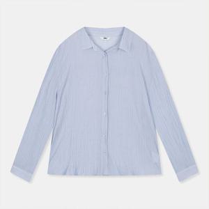 [스파오](QR) 변형소재 시스루 오버핏 셔츠 (SPYWC49W93-T)