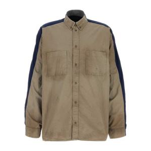 발렌시아가 멀티컬러 코튼 폴리에스터 버튼업 셔츠 839078TSP01