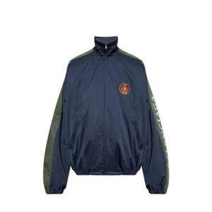 25 FW 발렌시아가 스탠드업 로고 엠브로이더드 코튼 자켓 850857TSP13