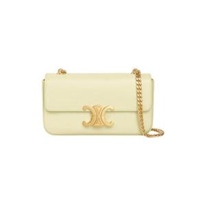 셀린느 샤이니 카프스킨 체인 숄더백 클로드 라이트 옐로우 115203BF4-11LY