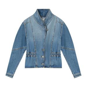이자벨마랑 개더 디테일 패널 데님 재킷 VE0614FAD1H02I 30LU
