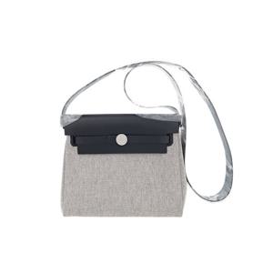 [엘러브] 에르메스 미니 에르백20 에크루블랙/블랙 은장 5HB0636