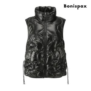 [보니스팍스(여성의류)]하이넥 퀄팅 글로시 패딩 베스트 XPCVT006M0