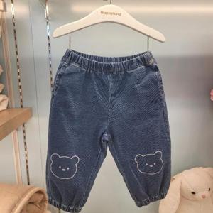 해피랜드 HC09 유아 공용 퐁당 귀요미 데님 팬츠 바지 H1124103